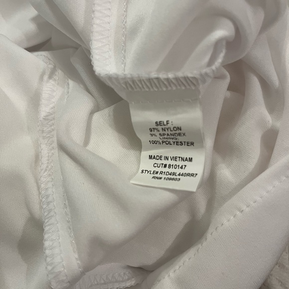 Rabbit rabbit rabbit white lace size 12 dress midi length - Picture 5 of 7